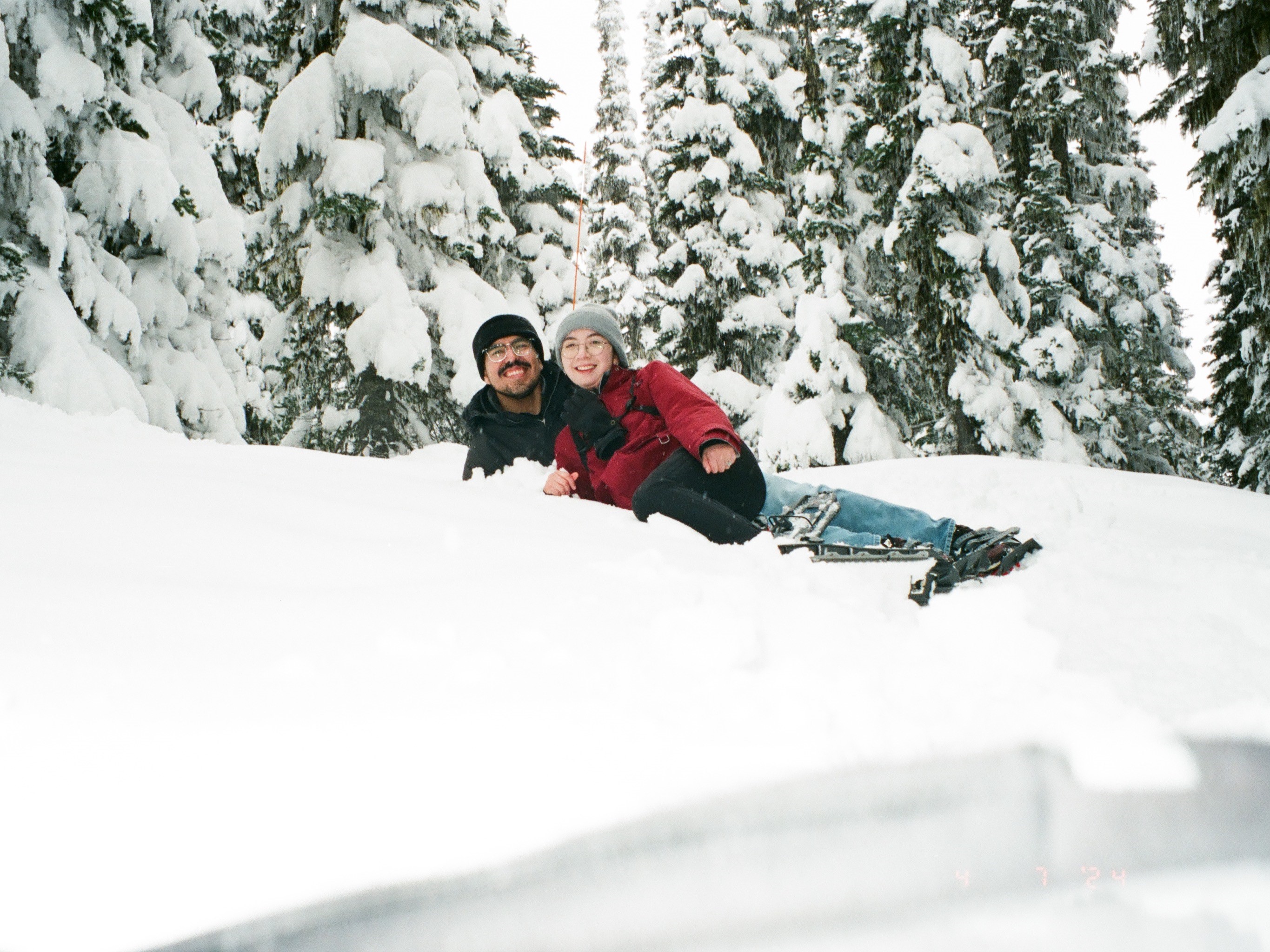 35mm photograph of Wife and I at Mt. Rainier